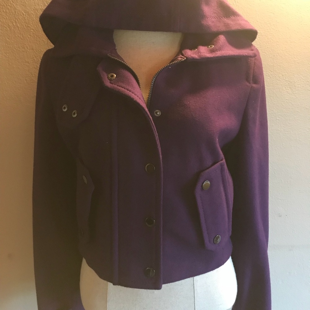 BCBG purple coat